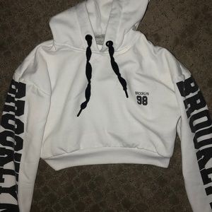 Charlotte Russe Cropped brooklyn hoodie